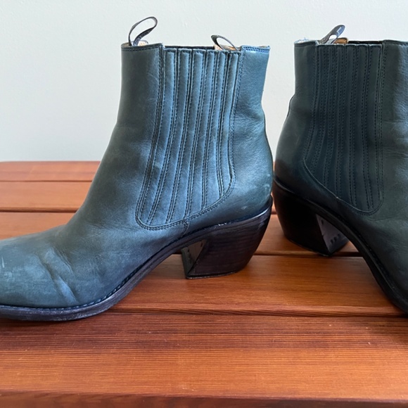 Chelsea Boots made in France by Freelance, genuine leather, Indigo/Denim colour - Picture 2 of 4